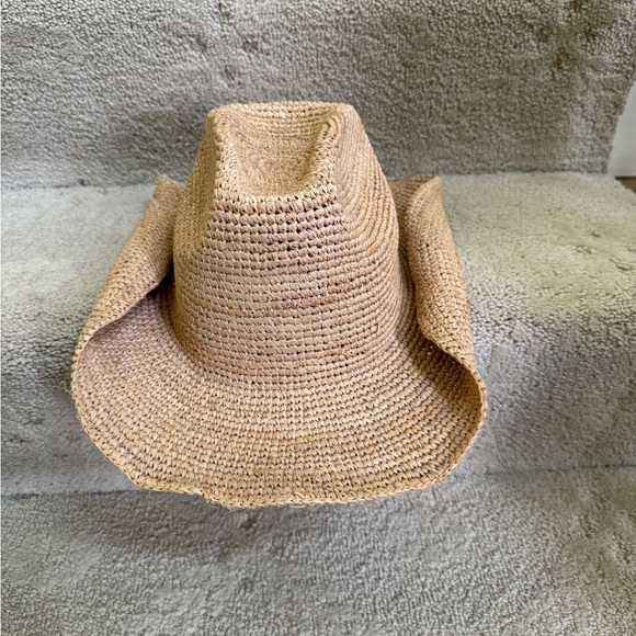 Stylish Tan Woven Cowboy Hat - Picture 3 of 4